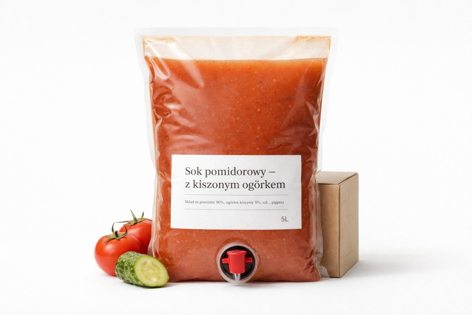 Sok pomidorowy z kiszonym ogórkiem Sok pomidorowy z kiszonym ogórkiem